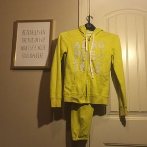 Yellow jogging suit